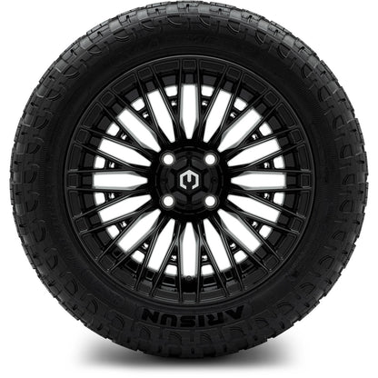 MODZ® 14" Reaper Glossy Black Wheels & Off-Road Tires Combo (Arisun X-Trail All-Terrain 23x10-14)