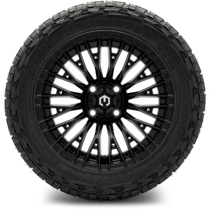 MODZ® 14" Reaper Glossy Black Wheels & Off-Road Tires Combo (Arisun X-Armory All-Terrain 23x10-14 Radial)