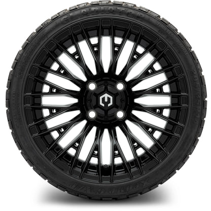 MODZ® 14" Reaper Glossy Black Wheels & Off-Road Tires Combo (Xcomp Gladiator 23-10-14 Radial)
