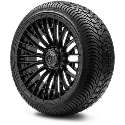 MODZ® 14" Reaper Titanium Gunmetal Wheels & Street Tires Combo (Arisun X-Sport 205/30-14)