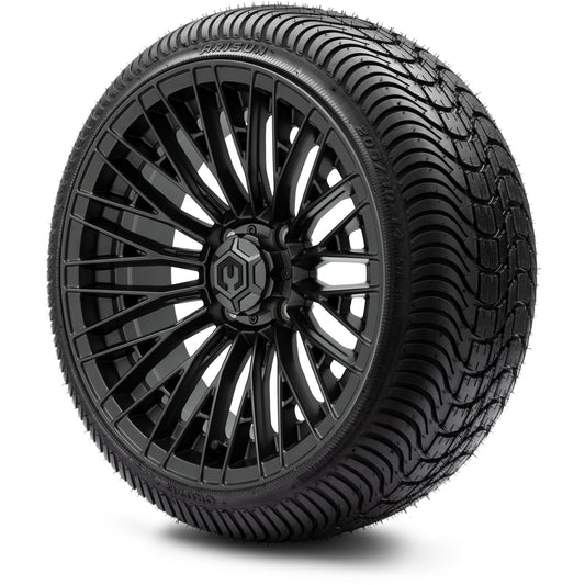 MODZ® 14" Reaper Titanium Gunmetal Wheels & Street Tires Combo (Arisun X-Sport 205/30-14)