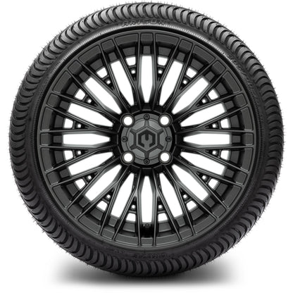 MODZ® 14" Reaper Titanium Gunmetal Wheels & Street Tires Combo (Arisun X-Sport 205/30-14)