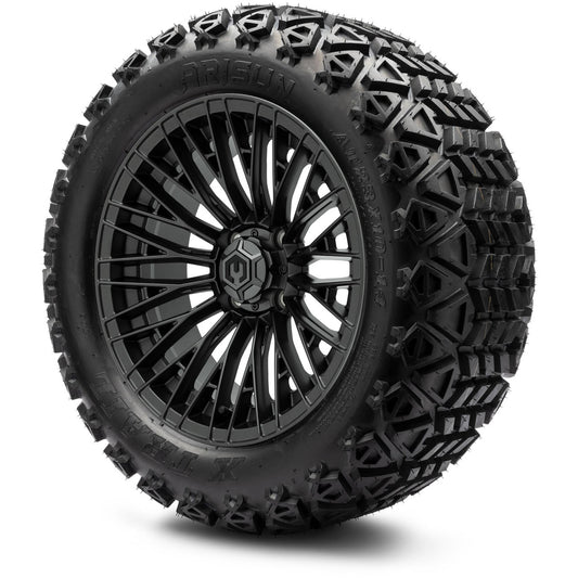 MODZ® 14" Reaper Titanium Gunmetal Wheels & Off-Road Tires Combo (Arisun X-Trail All-Terrain 23x10-14)