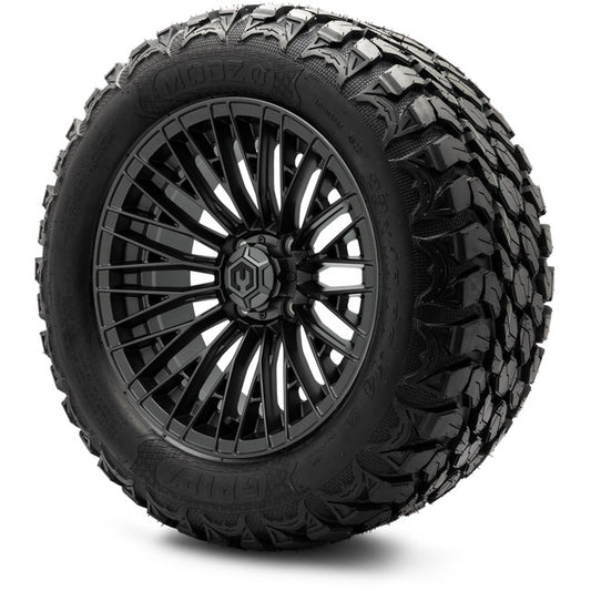 MODZ® 14" Reaper Titanium Gunmetal Wheels & Off-Road Tires Combo (MODZ Gripz 23x10-14)