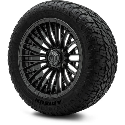 MODZ® 14" Reaper Titanium Gunmetal Wheels & Off-Road Tires Combo (Xcomp Gladiator 23-10-14 Radial)