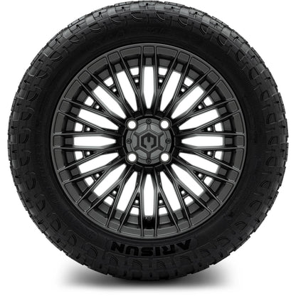 MODZ® 14" Reaper Titanium Gunmetal Wheels & Off-Road Tires Combo (Arisun X-Armory All-Terrain 23x10-14 Radial)