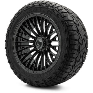 MODZ® 14" Reaper Titanium Gunmetal Wheels & Off-Road Tires Combo (Xcomp Gladiator 23-10-14 Radial)