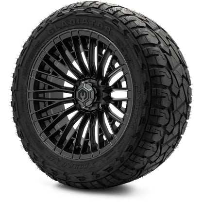 MODZ® 14" Reaper Titanium Gunmetal Wheels & Off-Road Tires Combo (Arisun X-Armory All-Terrain 23x10-14 Radial)