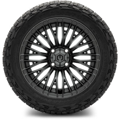 MODZ® 14" Reaper Titanium Gunmetal Wheels & Off-Road Tires Combo (Arisun X-Armory All-Terrain 23x10-14 Radial)