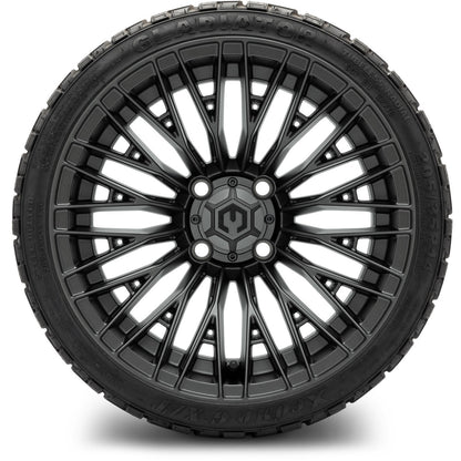 MODZ® 14" Reaper Titanium Gunmetal Wheels & Off-Road Tires Combo (Xcomp Gladiator 23-10-14 Radial)