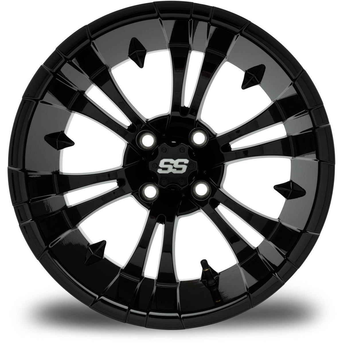 MODZ® 15" Vampire Glossy Black Wheels & Off-Road Tires Combo (Arisun X-Trail All-Terrain 23x10-15)