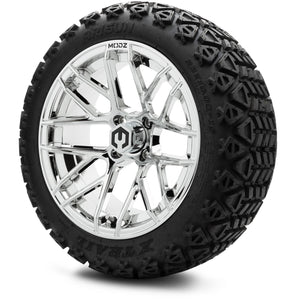 MODZ® 15" Matrix Chrome Wheels & Off-Road Tires Combo (Arisun X-Trail All-Terrain 23x10-15)