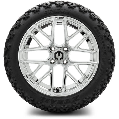 MODZ® 15" Matrix Chrome Wheels & Off-Road Tires Combo (Xcomp Gladiator Steel Belted Radial 23x10-15)
