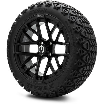 MODZ® 15" Matrix Matte Black Wheels & Off-Road Tires Combo (Arisun X-Trail All-Terrain 23x10-15)