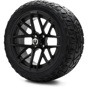 MODZ® 15" Matrix Matte Black Wheels & Off-Road Tires Combo (Xcomp Gladiator Steel Belted Radial 23x10-15)