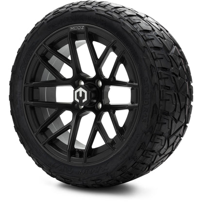 MODZ® 15" Matrix Matte Black Wheels & Off-Road Tires Combo (Xcomp Gladiator Steel Belted Radial 23x10-15)