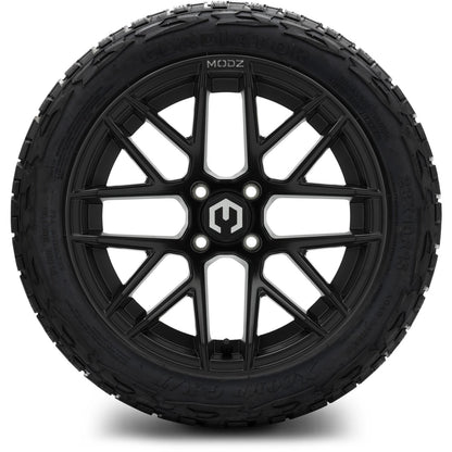 MODZ® 15" Matrix Matte Black Wheels & Off-Road Tires Combo (Xcomp Gladiator Steel Belted Radial 23x10-15)