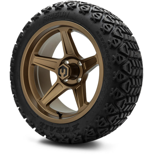 MODZ® 15" Drift Matte Bronze Wheels & Off-Road Tires Combo (Arisun X-Trail All-Terrain 23x10-15)