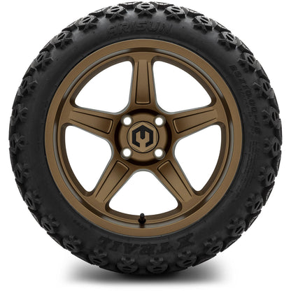 MODZ® 15" Drift Matte Bronze Wheels & Off-Road Tires Combo (Xcomp Gladiator Steel Belted Radial 23x10-15)