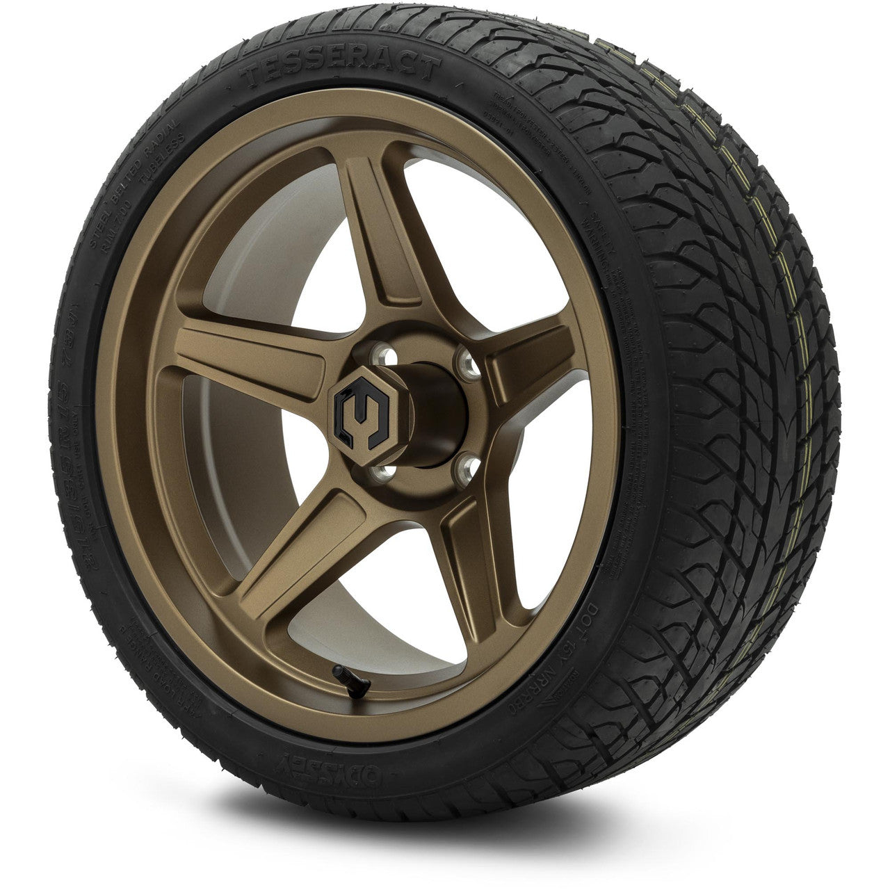 MODZ® 15" Drift Matte Bronze Wheels & Street Tires Combo (Arisun Cruze 215/35-15)