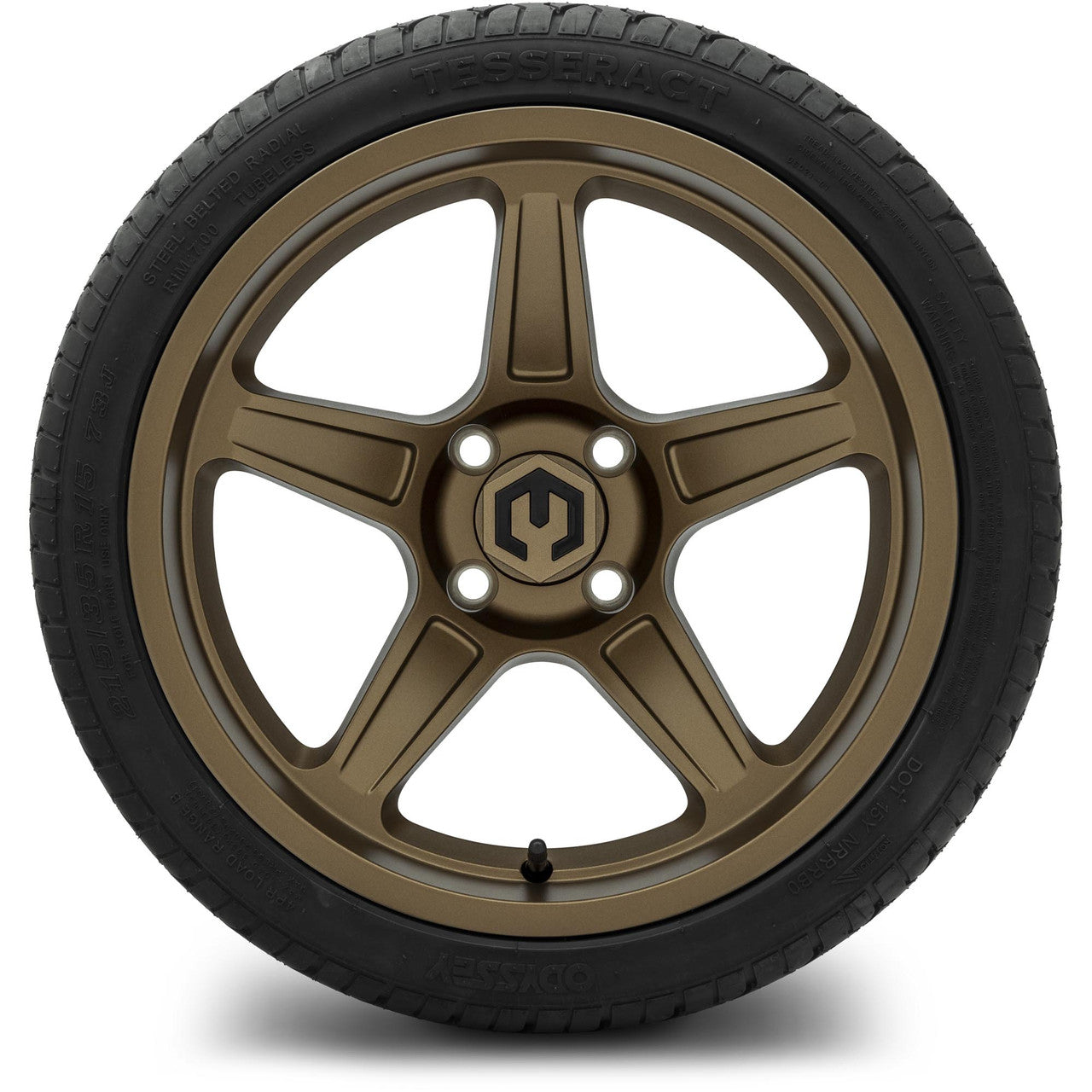 MODZ® 15" Drift Matte Bronze Wheels & Street Tires Combo (Arisun Cruze 215/35-15)