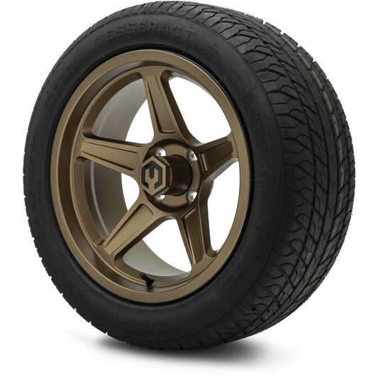 MODZ® 15" Drift Matte Bronze Wheels & Street Tires Combo (Odyssey Tesseract Steel-Belted Radial 215/45-R15)