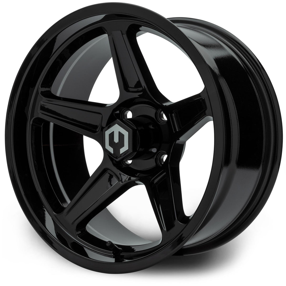 MODZ® 15" Drift Glossy Black Wheels & Off-Road Tires Combo (Arisun X-Armory Steel Belted Radial 23x10-15)
