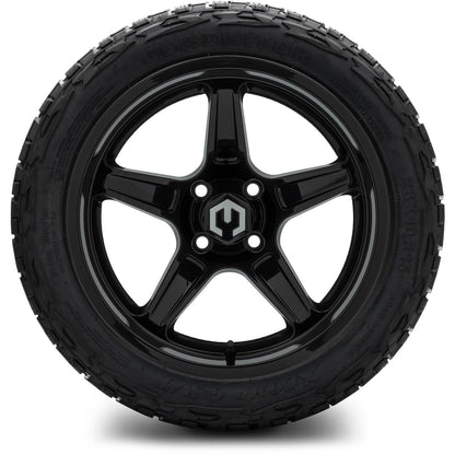 MODZ® 15" Drift Glossy Black Wheels & Off-Road Tires Combo (Arisun X-Armory Steel Belted Radial 23x10-15)