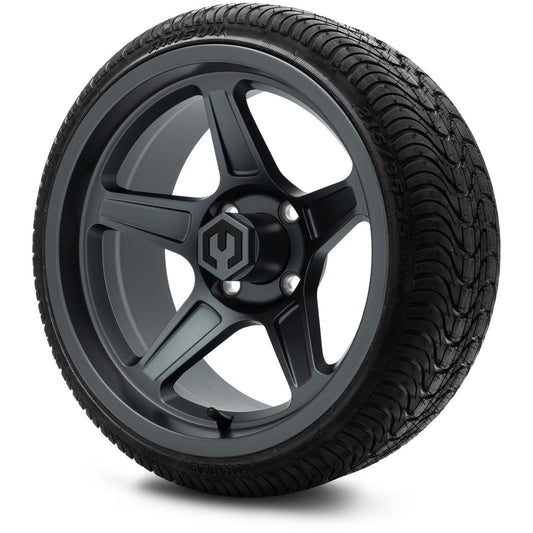 MODZ® 15" Drift Gunmetal Wheels & Street Tires Combo (Arisun Cruze 215/35-15)