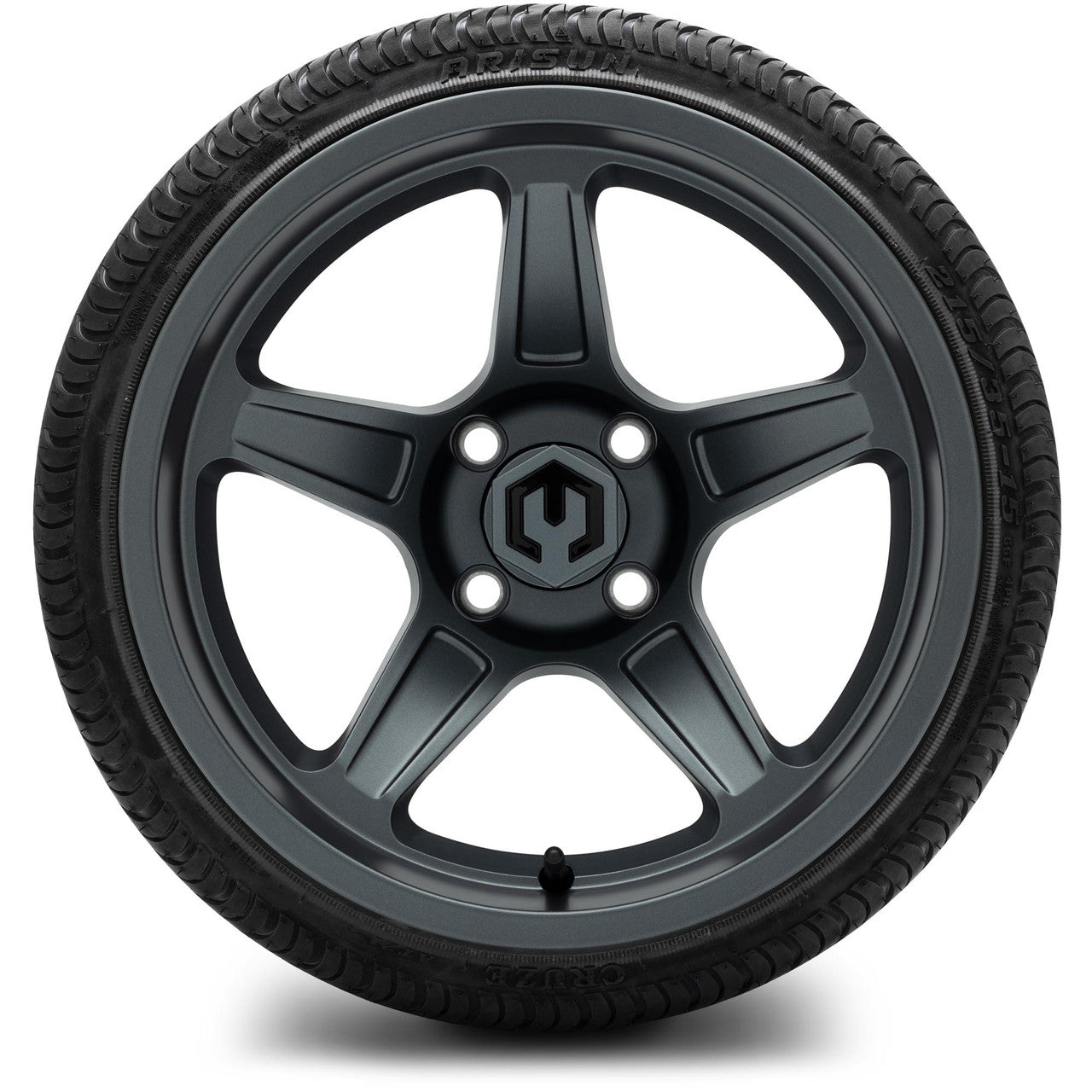 MODZ® 15" Drift Gunmetal Wheels & Street Tires Combo (Arisun Cruze 215/35-15)