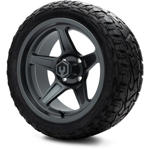 MODZ® 15" Drift Gunmetal Wheels & Off-Road Tires Combo (Xcomp Gladiator Steel Belted Radial 23x10-15)