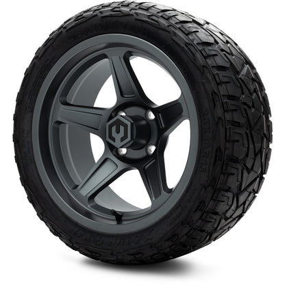 MODZ® 15" Drift Gunmetal Wheels & Off-Road Tires Combo (Arisun X-Armory Steel Belted Radial 23x10-15)
