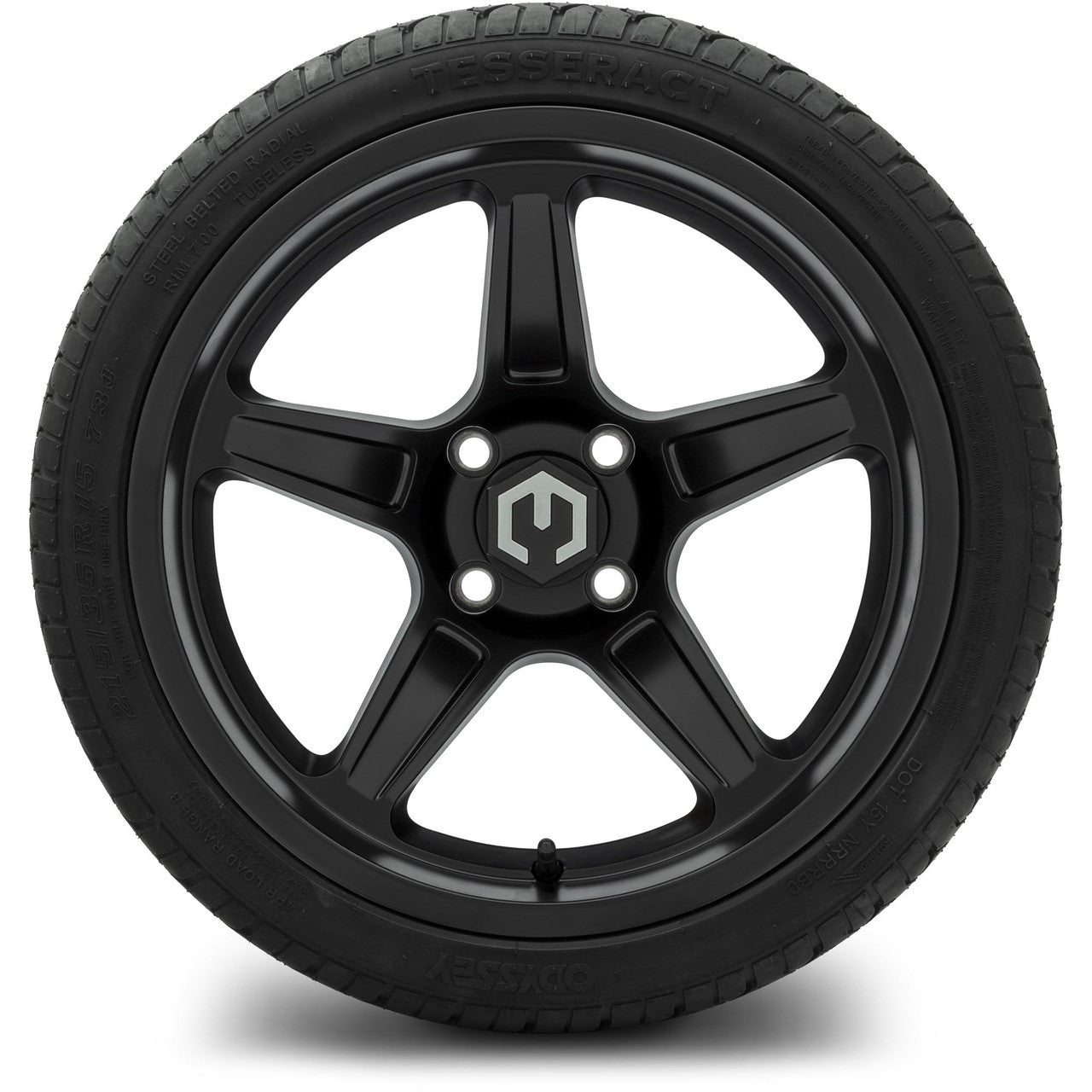 MODZ® 15" Drift Matte Black Wheels & Street Tires Combo (Arisun Cruze 215/35-15)
