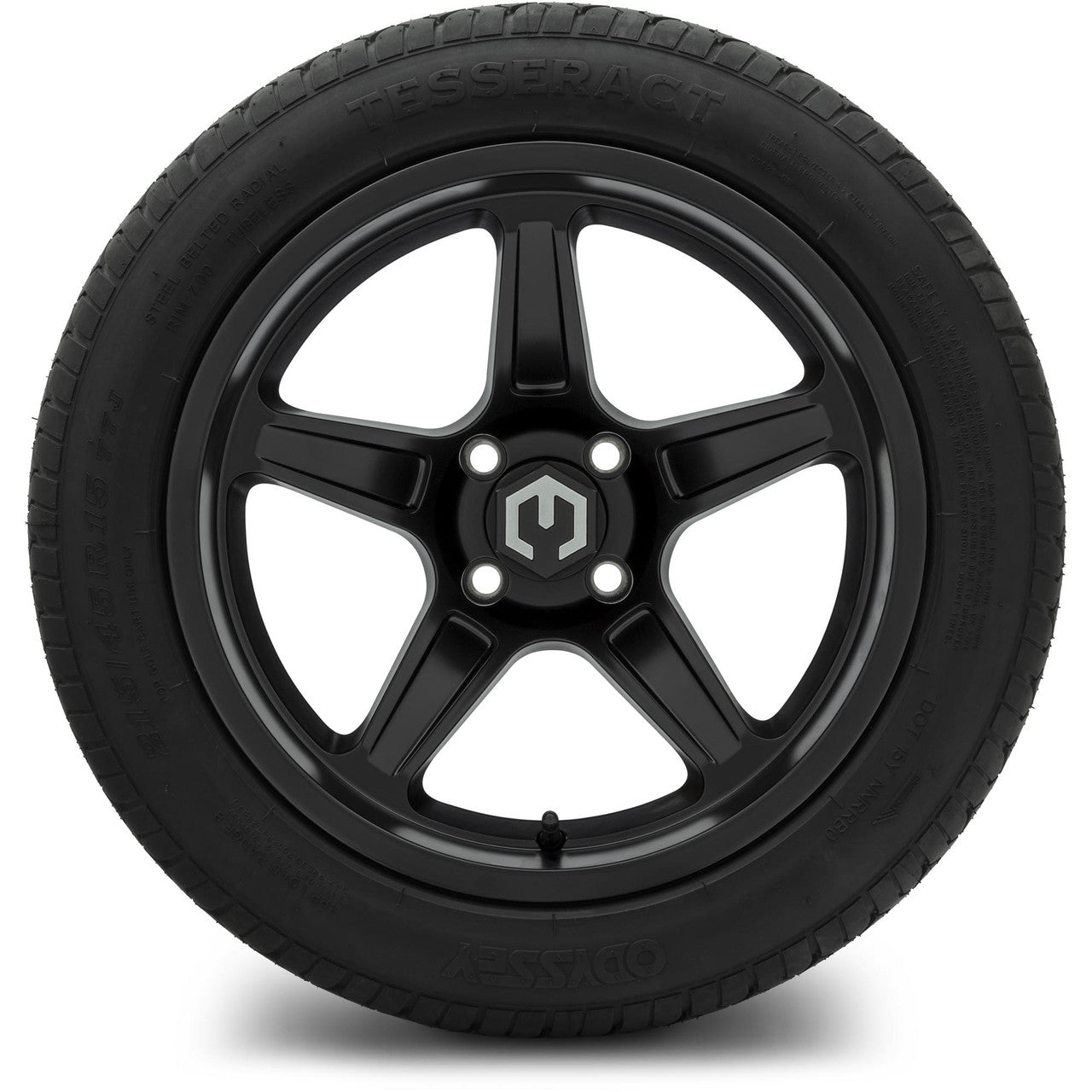MODZ® 15" Drift Matte Black Wheels & Street Tires Combo (Arisun Cruze 215/35-15)