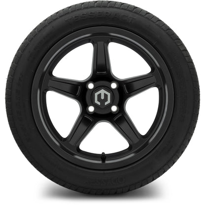 MODZ® 15" Drift Matte Black Wheels & Street Tires Combo (Arisun Cruze 215/35-15)