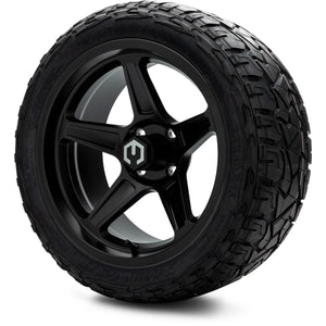 MODZ® 15" Drift Matte Black Wheels & Off-Road Tires Combo (Xcomp Gladiator Steel Belted Radial 23x10-15)