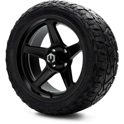 MODZ® 15" Drift Matte Black Wheels & Off-Road Tires Combo (Xcomp Gladiator Steel Belted Radial 23x10-15)