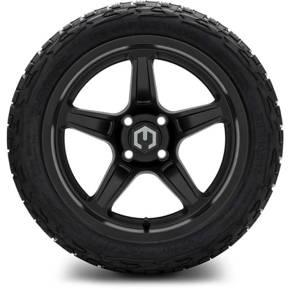 MODZ® 15" Drift Matte Black Wheels & Off-Road Tires Combo (Xcomp Gladiator Steel Belted Radial 23x10-15)