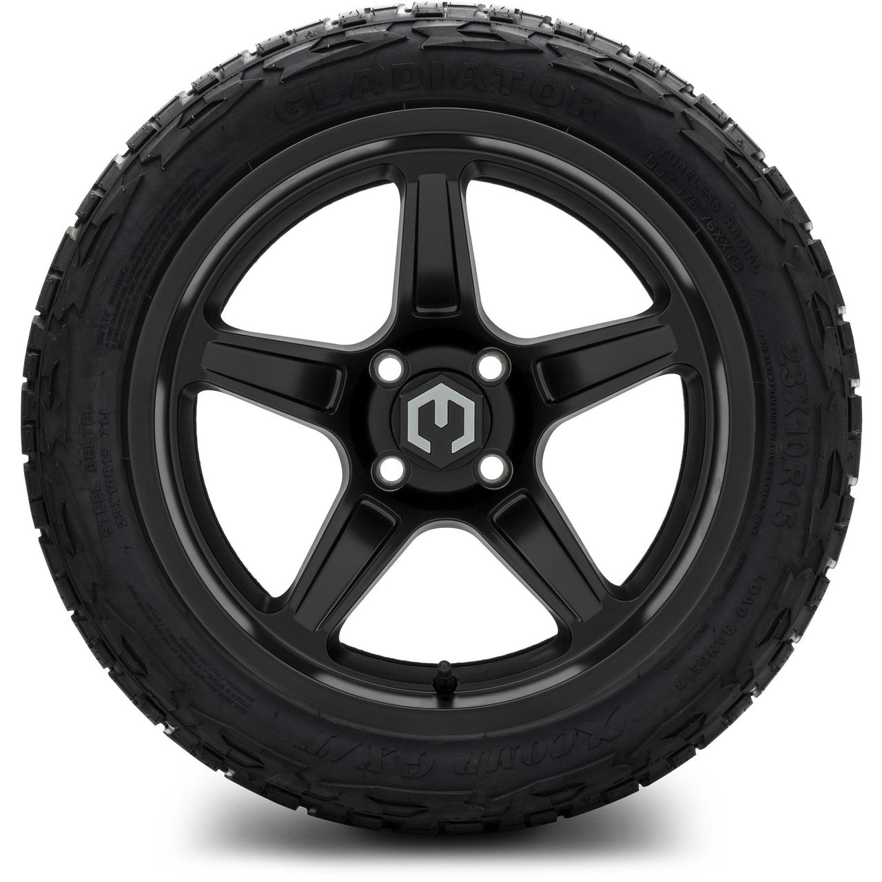 MODZ® 15" Drift Matte Black Wheels & Off-Road Tires Combo (Arisun X-Trail All-Terrain 23x10-15)