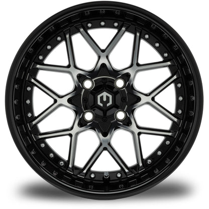 MODZ® 15" Formula Machined Black Wheels & Off-Road Tires Combo (Arisun X-Trail All-Terrain 23x10-15)