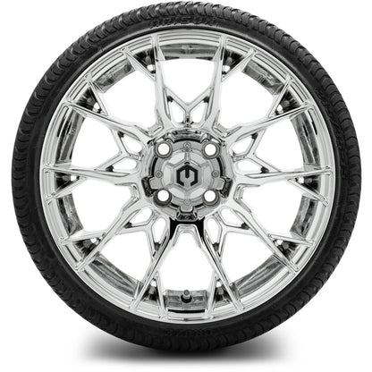 MODZ® 15" Chaos Chrome Wheels & Street Tires Combo (Arisun Cruze 215/35-15)