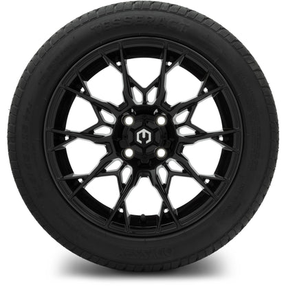 MODZ 15" Chaos Glossy Black + Odyssey Tesseract 215/45-R15