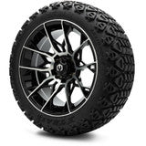 MODZ® 15" Chaos Glossy Black Wheels & Off-Road Tires Combo (Arisun X-Trail All-Terrain 23x10-15)