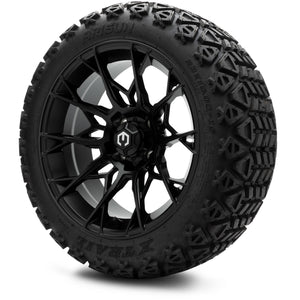 MODZ® 15" Chaos Matte Black Wheels & Off-Road Tires Combo (Arisun X-Trail All-Terrain 23x10-15)