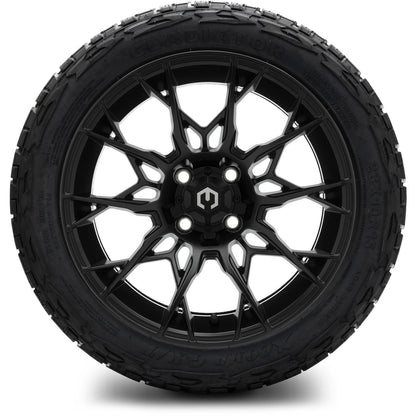 MODZ® 15" Chaos Matte Black Wheels & Off-Road Tires Combo (Xcomp Gladiator Steel Belted Radial 23x10-15)