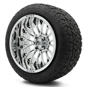 MODZ® 15x10" Convict Chrome Wheels & Off-Road Tires Combo (Arisun X-Armory Steel Belted Radial 23x10-15)