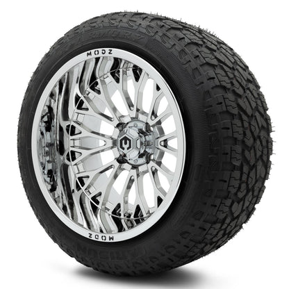 MODZ® 15x10" Convict Chrome Wheels & Off-Road Tires Combo (Arisun X-Armory Steel Belted Radial 23x10-15)