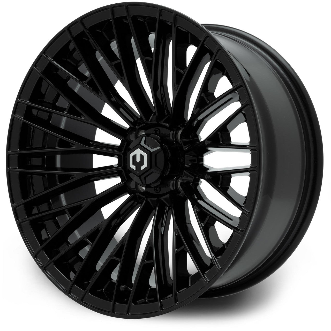 Reaper 16 inch MODZ golf cart wheel - Glossy Black
