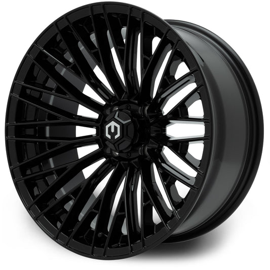 Reaper 16 inch MODZ golf cart wheel - Glossy Black
