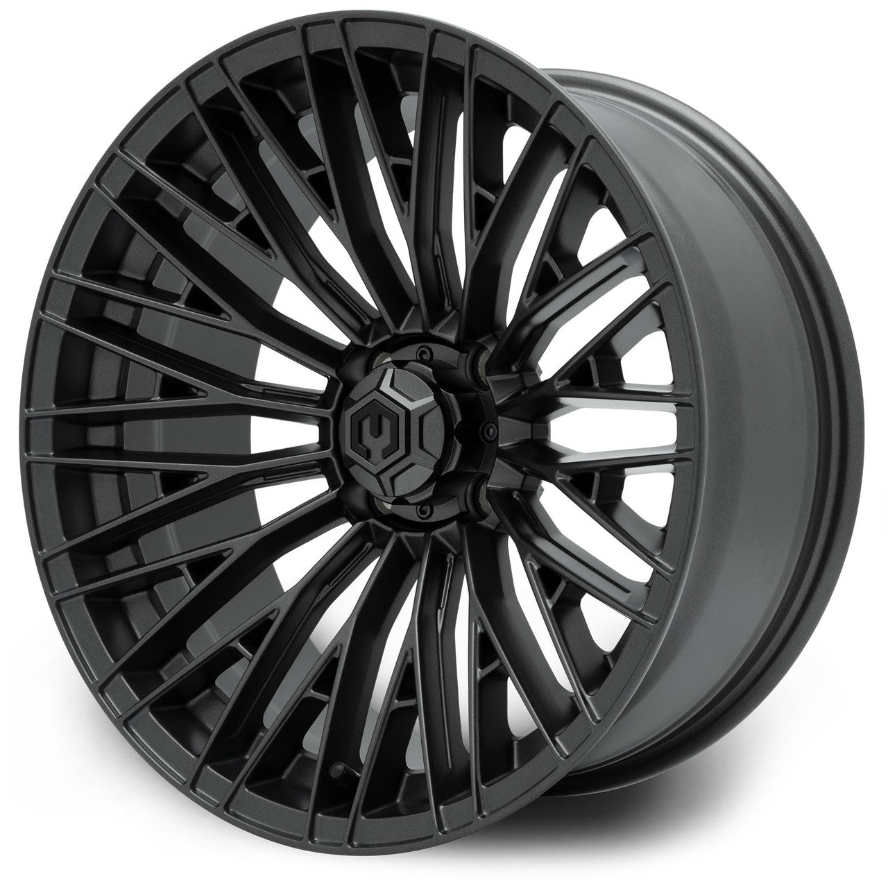Reaper 16 inch MODZ golf cart wheel - Titanium Gunmetal